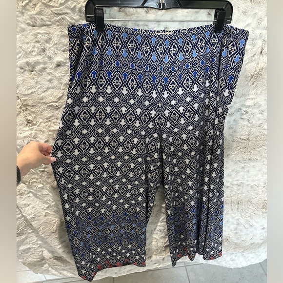 ONE WORLD Pants - One World Wide Leg Boho Pallazzo Pants